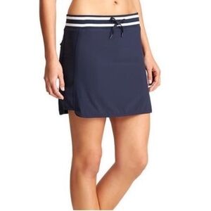 Athleta Sonara Athletic Tennis Golf Skort Navy Blue & White Women’s Size: 14